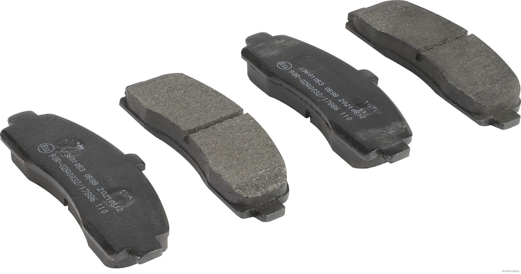 Image of HERTH+BUSS JAKOPARTS J3601053 Brake pad set