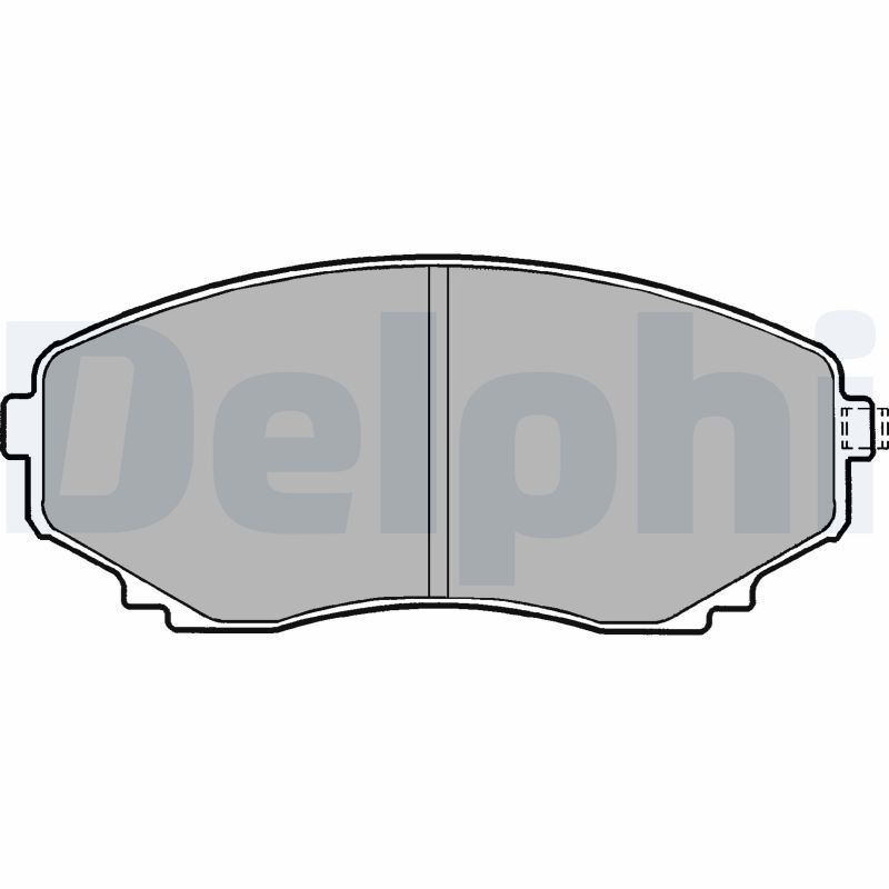 Image of DELPHI LP1095 Brake pad set