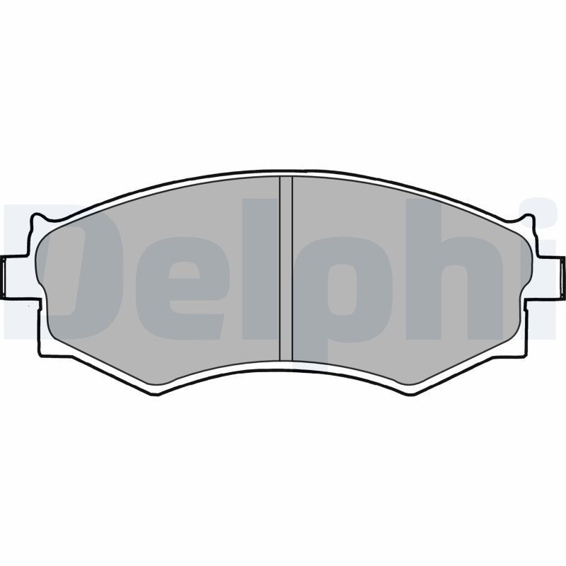 Image of DELPHI LP1228 Brake pad set