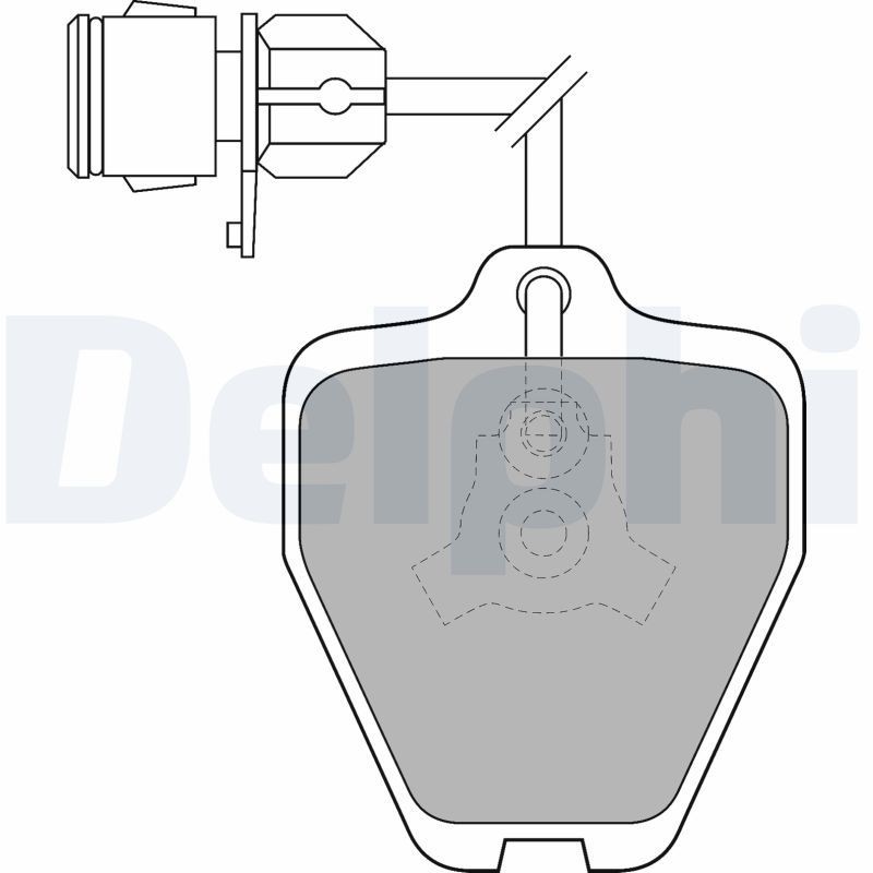 Image of DELPHI LP1463 Brake pad set