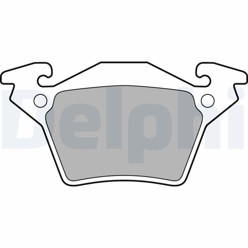Image of DELPHI LP1471 Brake pad set