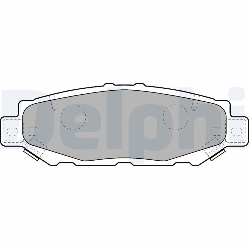 Image of DELPHI LP1508 Brake pad set
