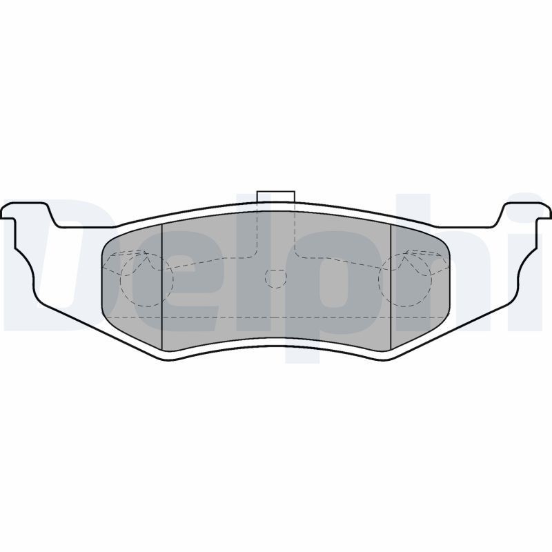 Image of DELPHI LP1515 Brake pad set
