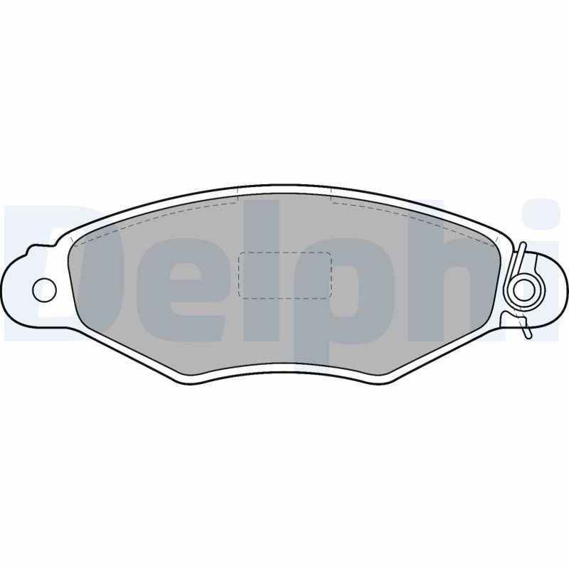Image of DELPHI LP1519 Brake pad set