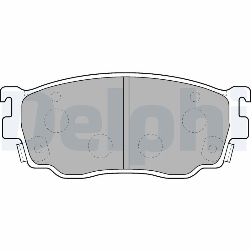 Image of DELPHI LP1527 Brake pad set