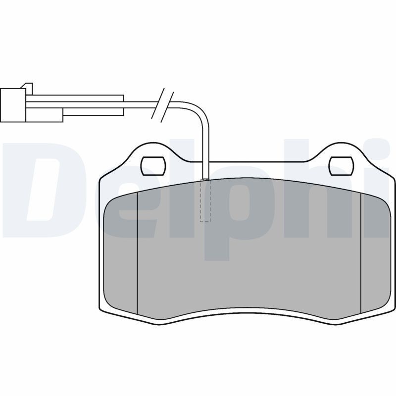 Image of DELPHI LP1543 Brake pad set