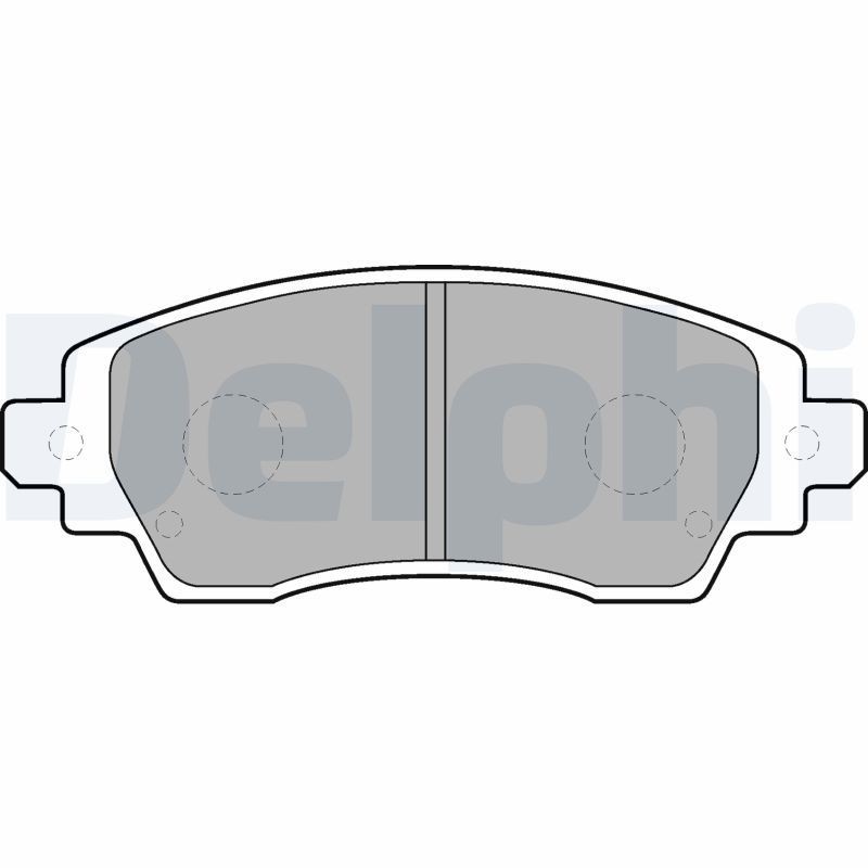 Image of DELPHI LP1560 Brake pad set