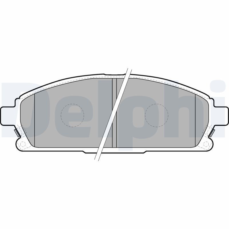 Image of DELPHI LP1659 Brake pad set