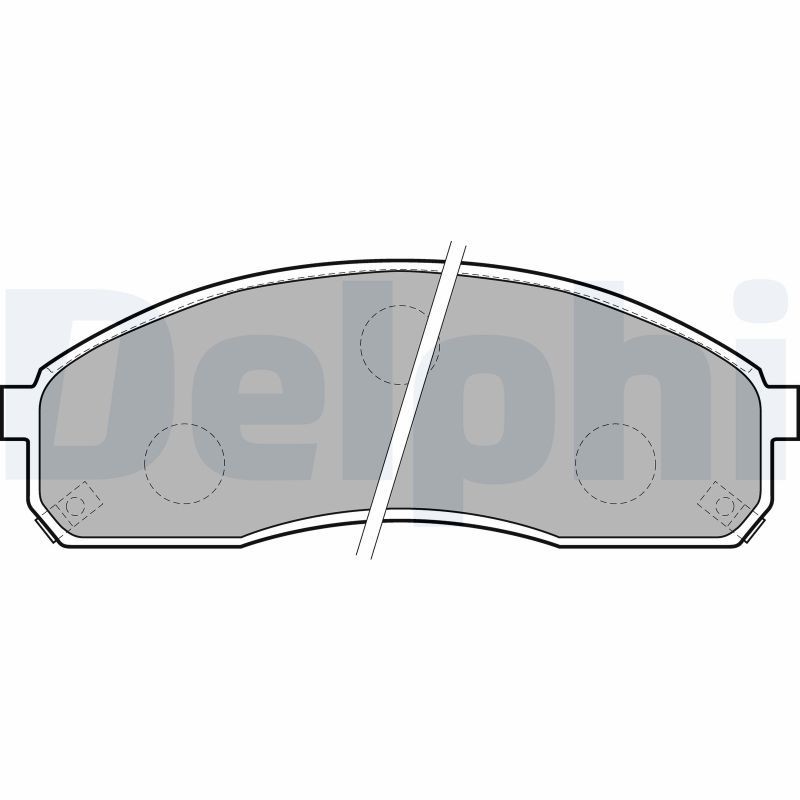 Image of DELPHI LP1671 Brake pad set