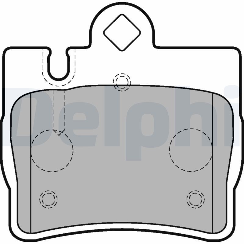 Image of DELPHI LP1697 Brake pad set