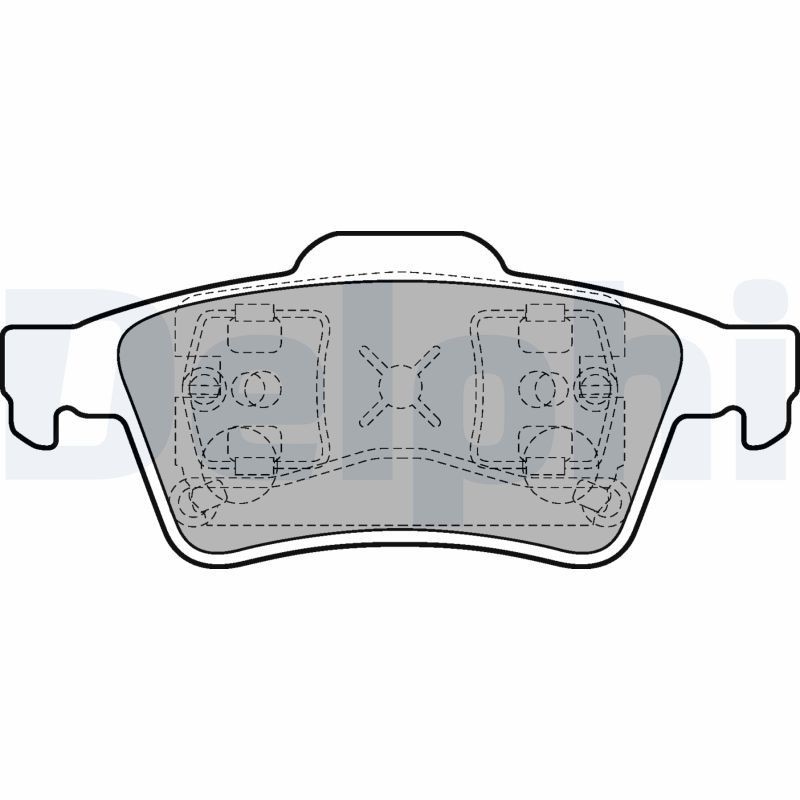 Image of DELPHI LP1701 Brake pad set