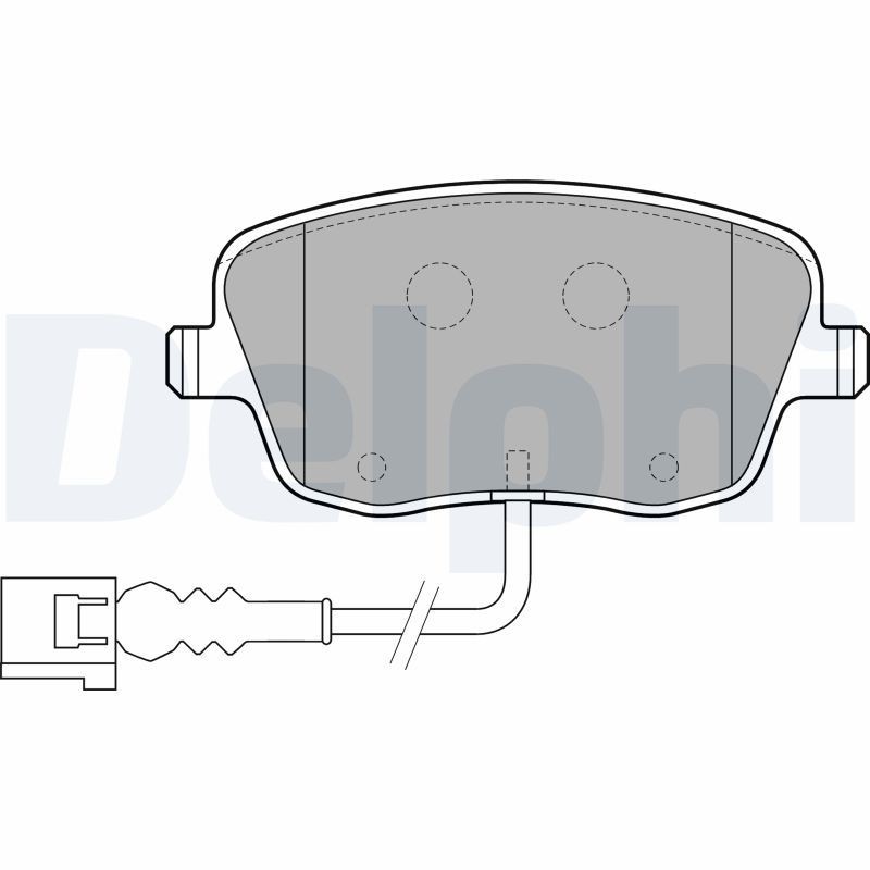 Image of DELPHI LP1754 Brake pad set