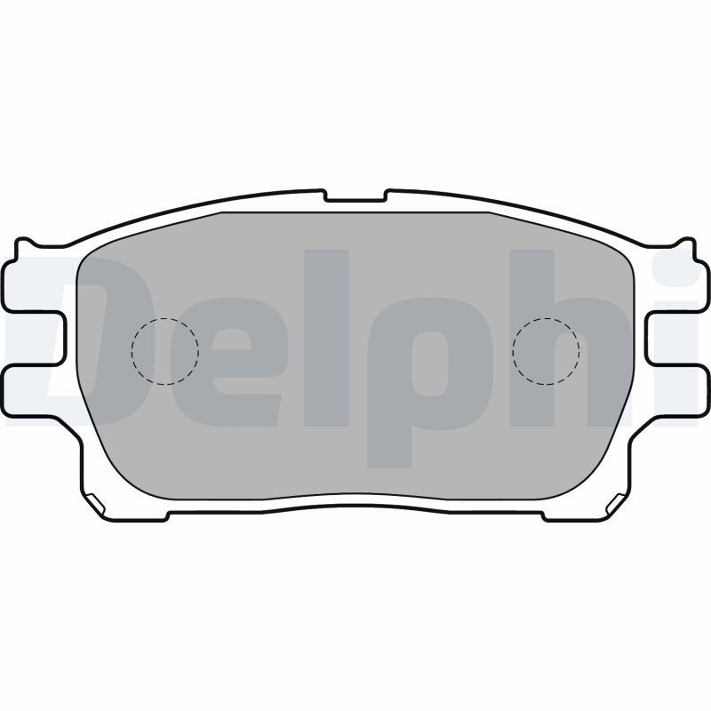 Image of DELPHI LP1784 Brake pad set