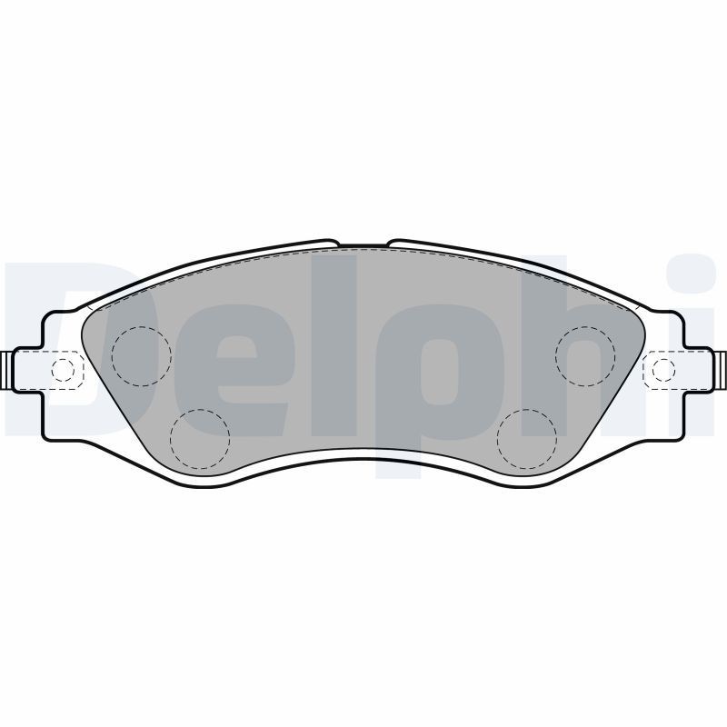 Image of DELPHI LP1816 Brake pad set