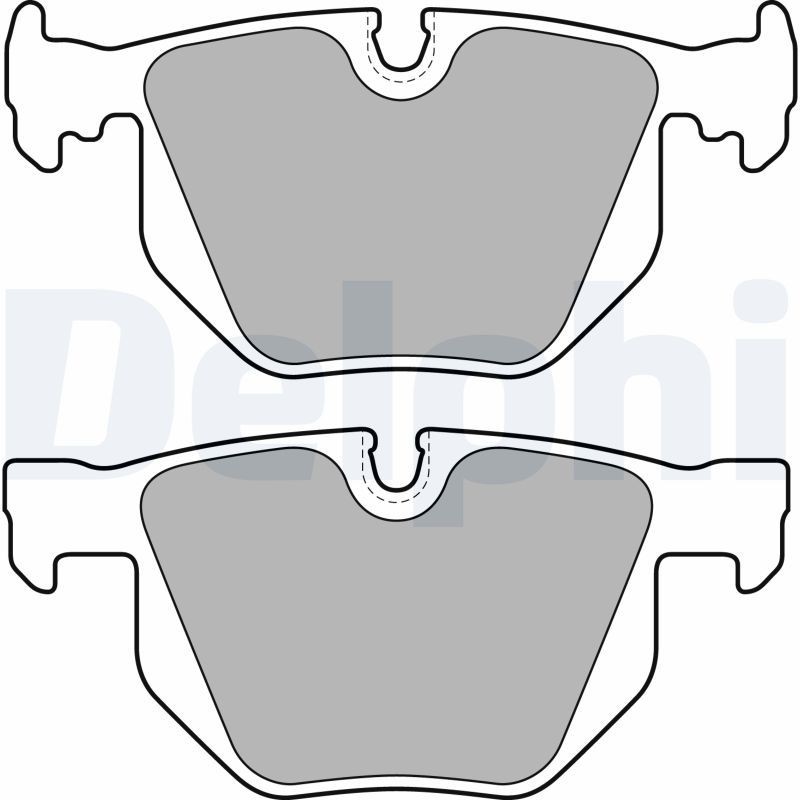 Image of DELPHI LP1834 Brake pad set