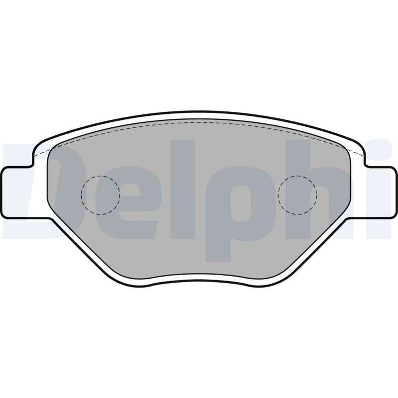Image of DELPHI LP1866 Brake pad set