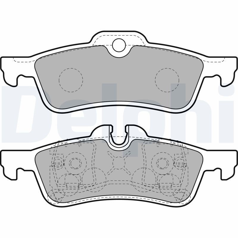 Image of DELPHI LP1912 Brake pad set