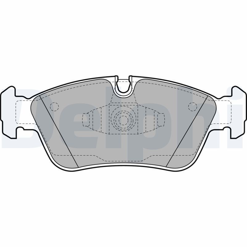 Image of DELPHI LP1925 Brake pad set