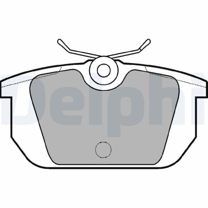 Image of DELPHI LP522 Brake pad set