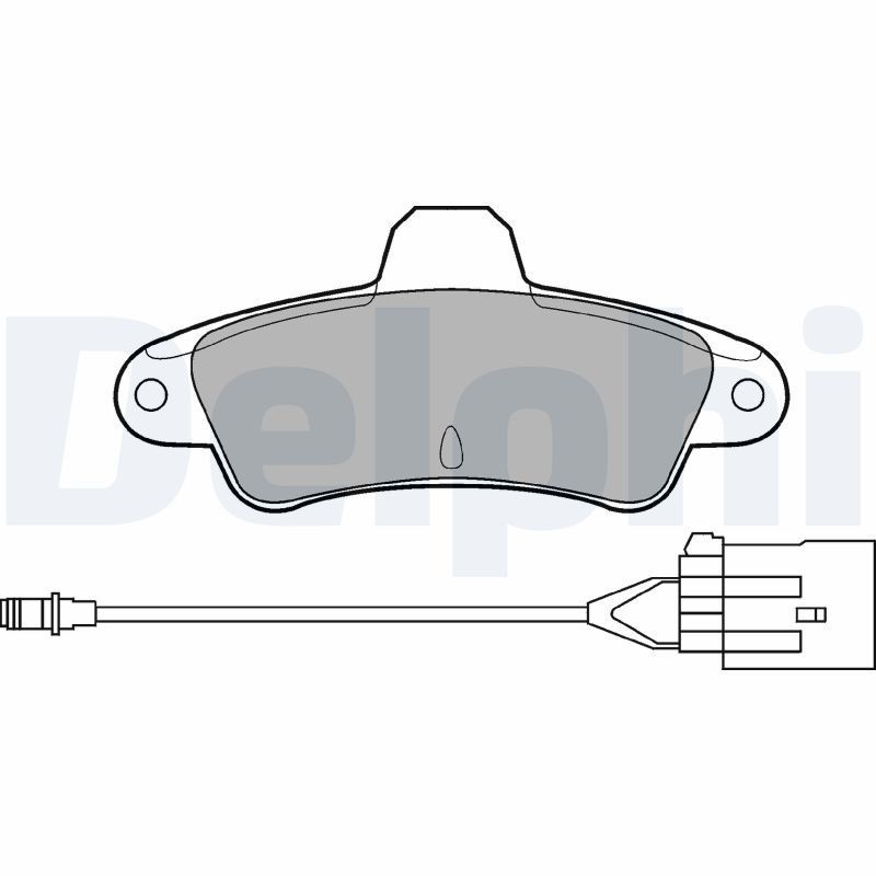 Image of DELPHI LP853 Brake pad set
