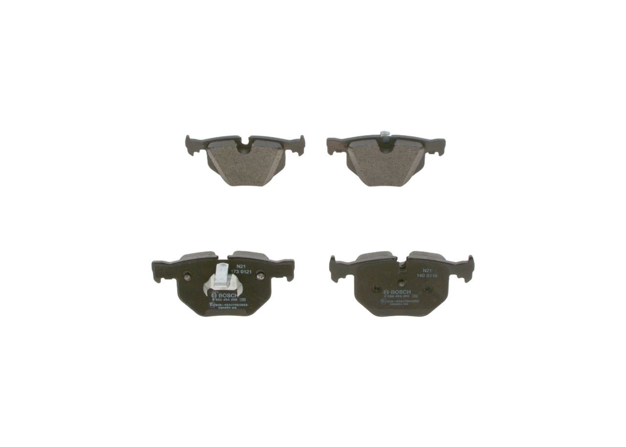 Image of BOSCH 0 986 494 286 Brake pad set