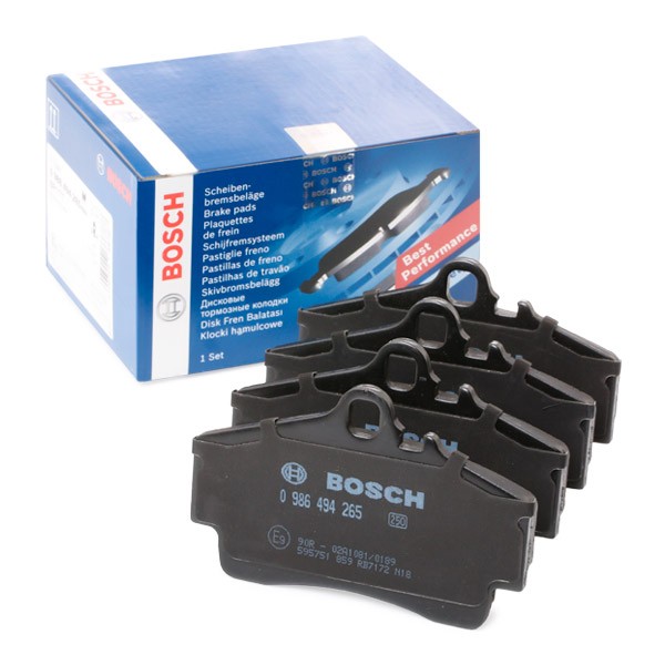 Image of BOSCH 0 986 494 265 Brake pad set