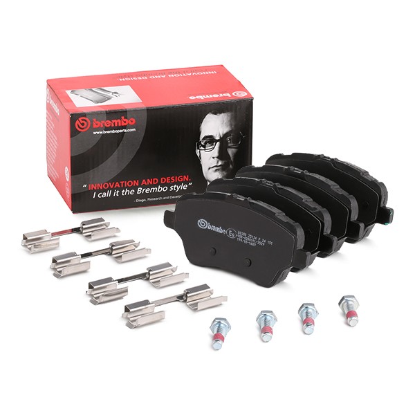 Image of BREMBO P 24 151 Brake pad set