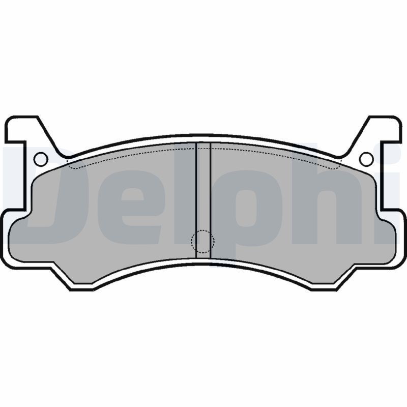 Image of DELPHI LP521 Brake pad set