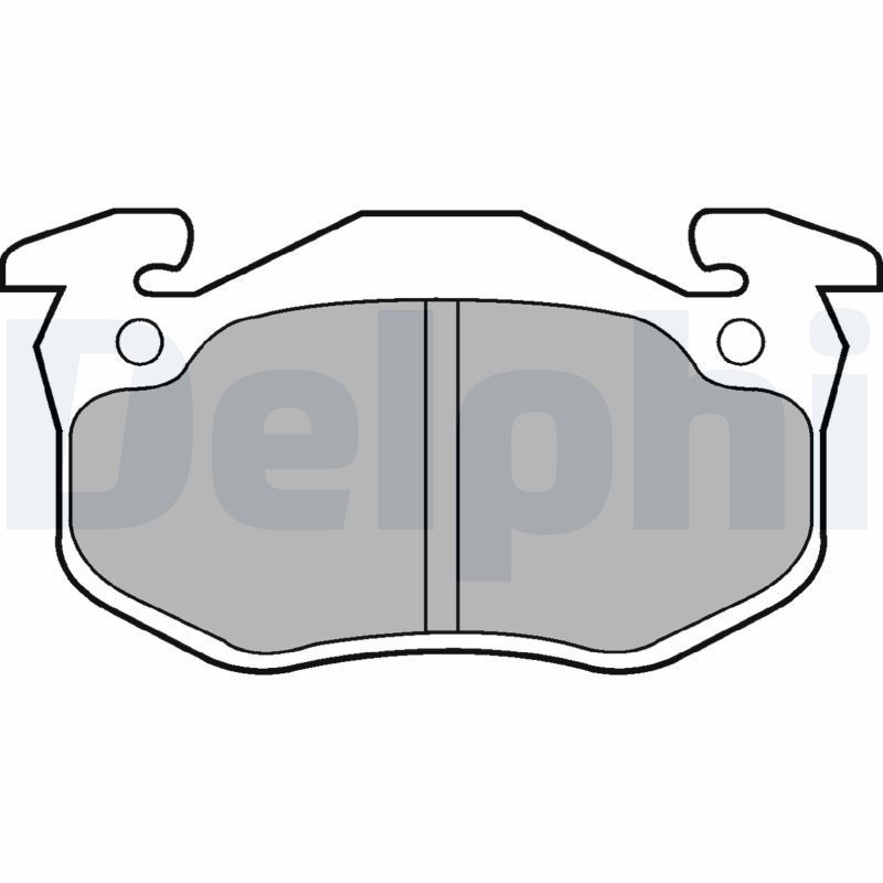 Image of DELPHI LP852 Brake pad set