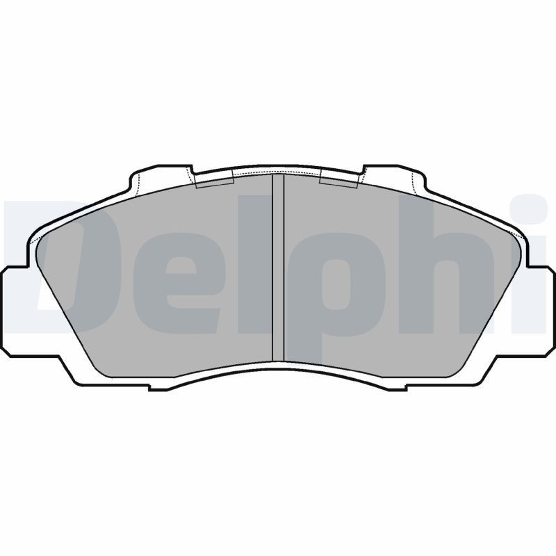 Image of DELPHI LP872 Brake pad set