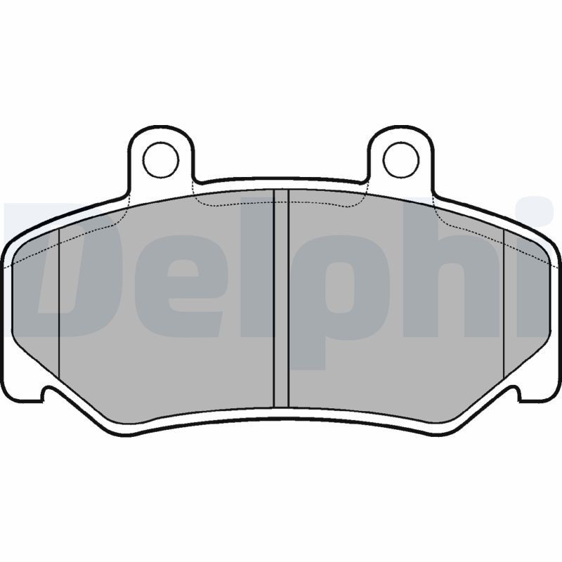 Image of DELPHI LP643 Brake pad set
