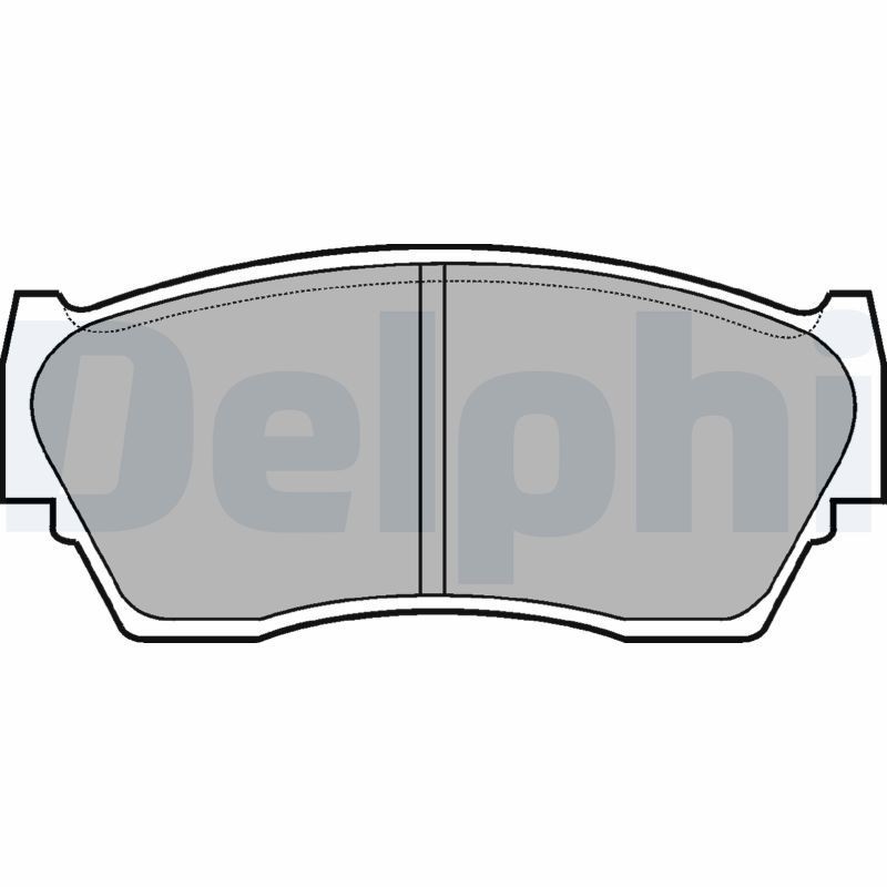 Image of DELPHI LP783 Brake pad set