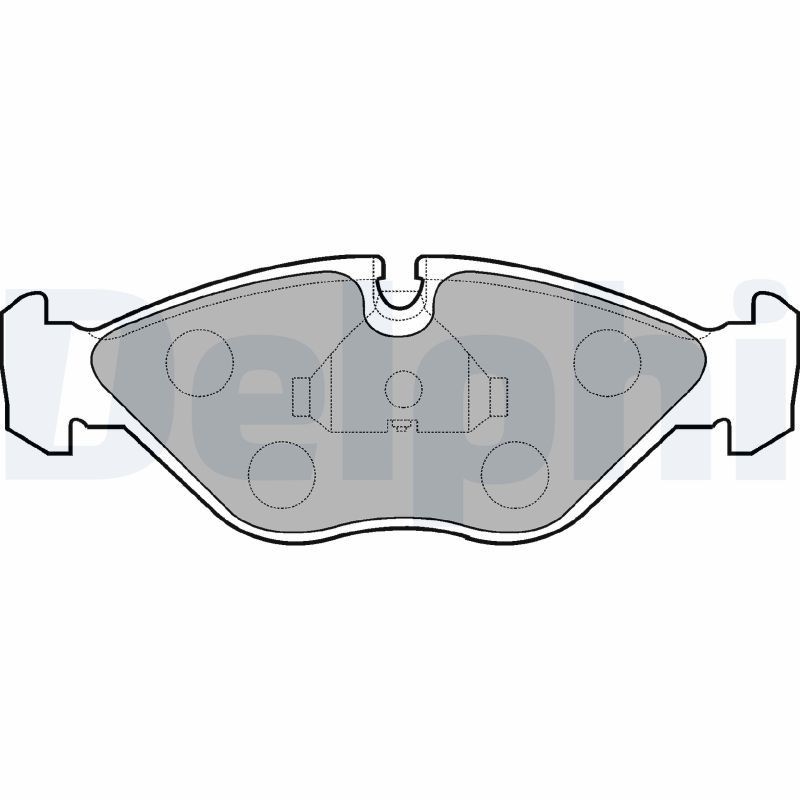 Image of DELPHI LP786 Brake pad set