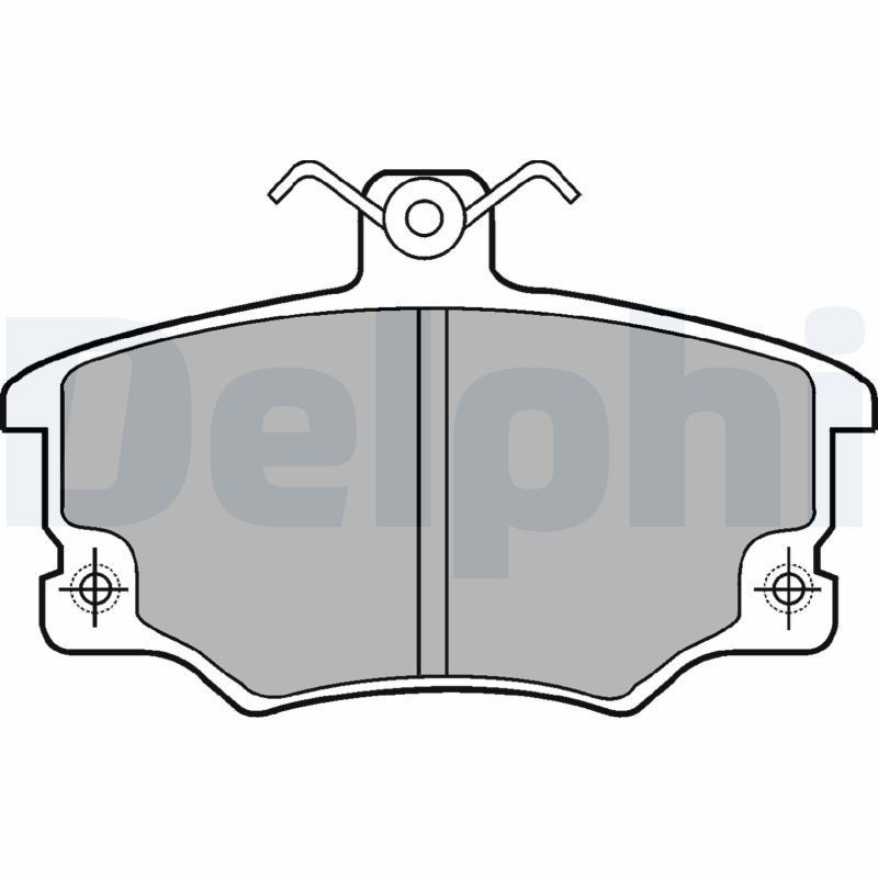 Image of DELPHI LP459 Brake pad set