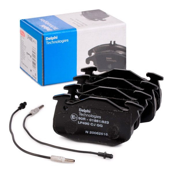 Image of DELPHI LP490 Brake pad set