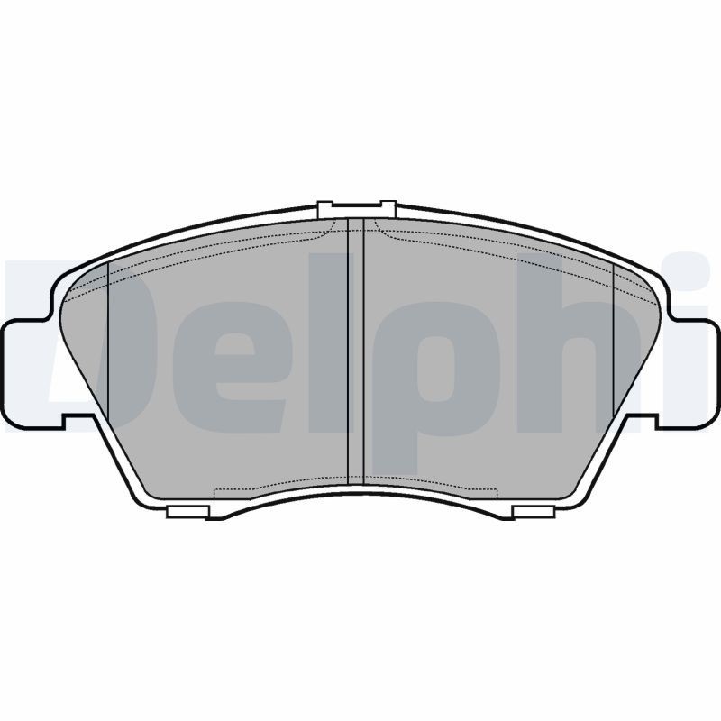 Image of DELPHI LP809 Brake pad set