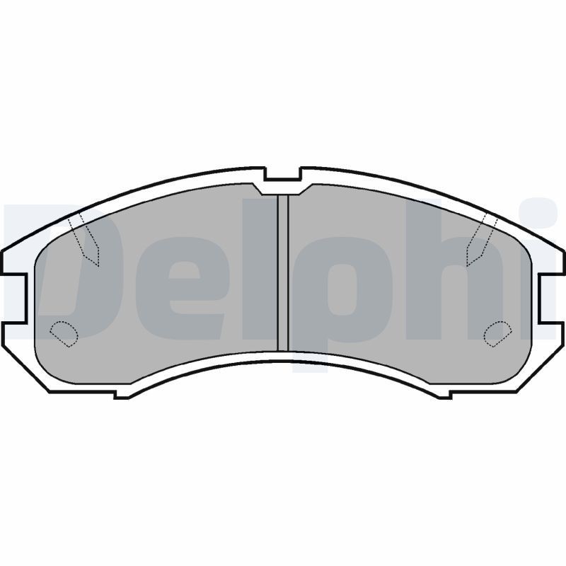 Image of DELPHI LP595 Brake pad set