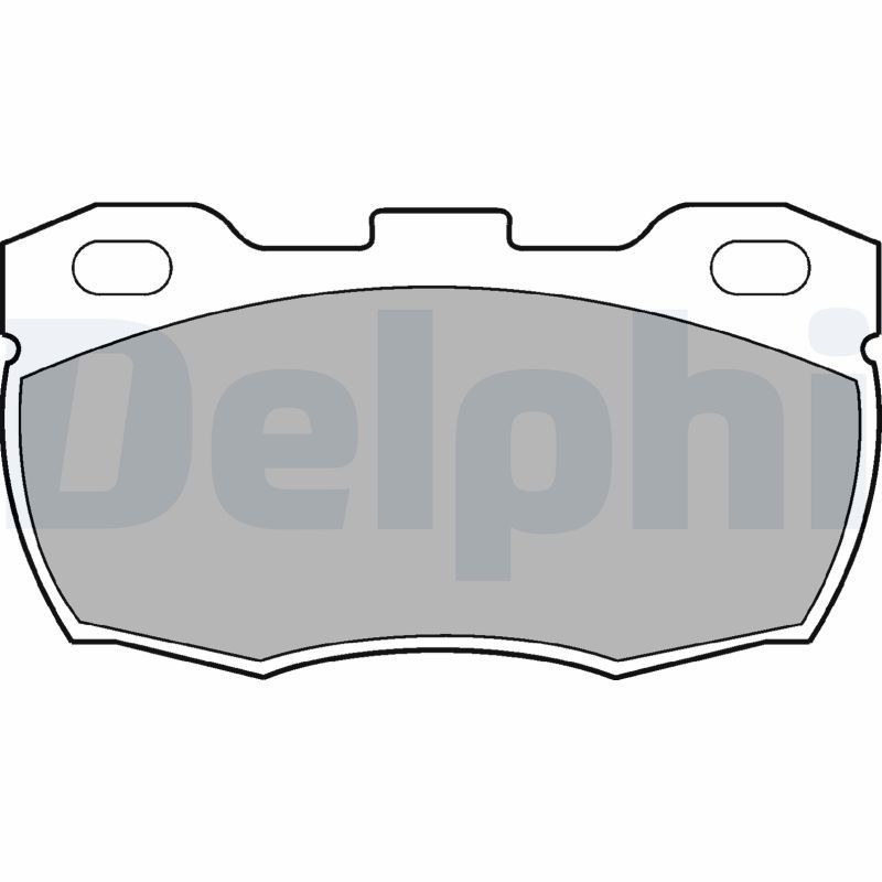 Image of DELPHI LP506 Brake pad set