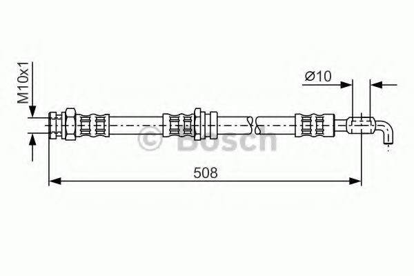Image of BOSCH 1 987 476 733 Brake hose