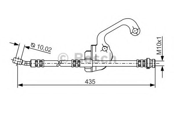 Image of BOSCH 1 987 481 299 Brake hose