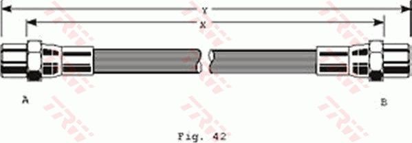 Image of TRW PHA255 Brake hose