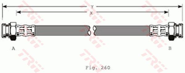 Image of TRW PHA368 Brake hose