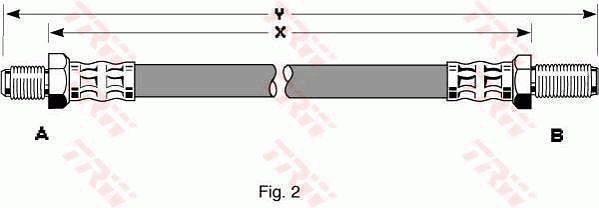 Image of TRW PHC137 Brake hose