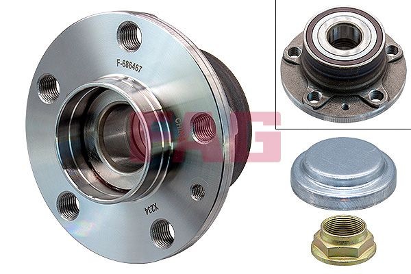 Image of FAG 713 6400 10 Wheel bearing kit