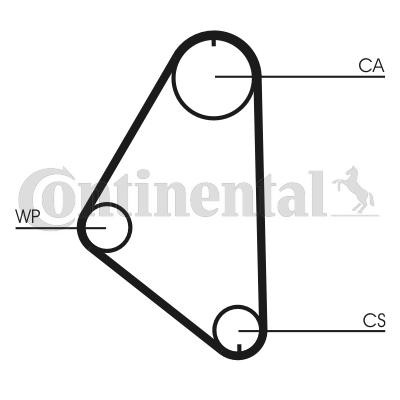 Image of CONTITECH CT558 Timing Belt
