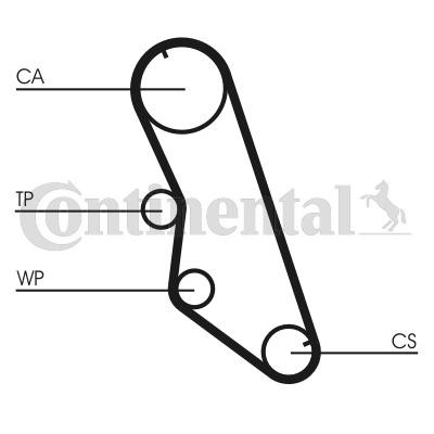 Image of CONTITECH CT754 Timing Belt