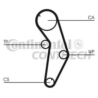 Image of CONTITECH CT841 Timing Belt