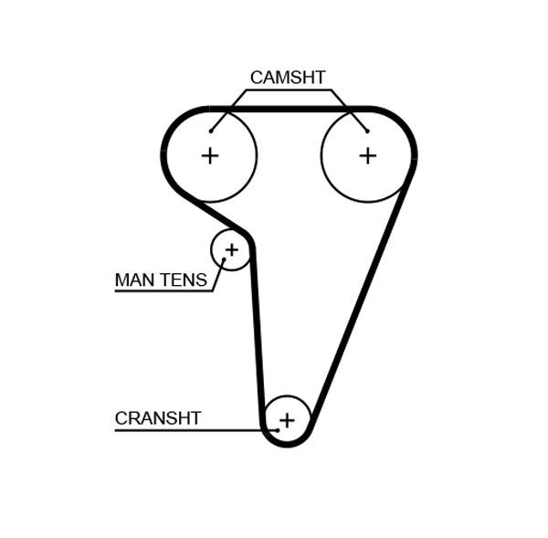 Image of GATES 5549XS Timing Belt