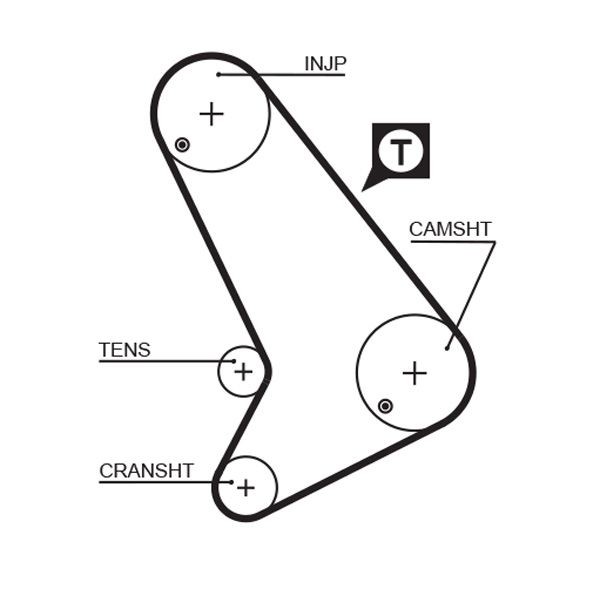 Image of GATES 5571XS Timing Belt