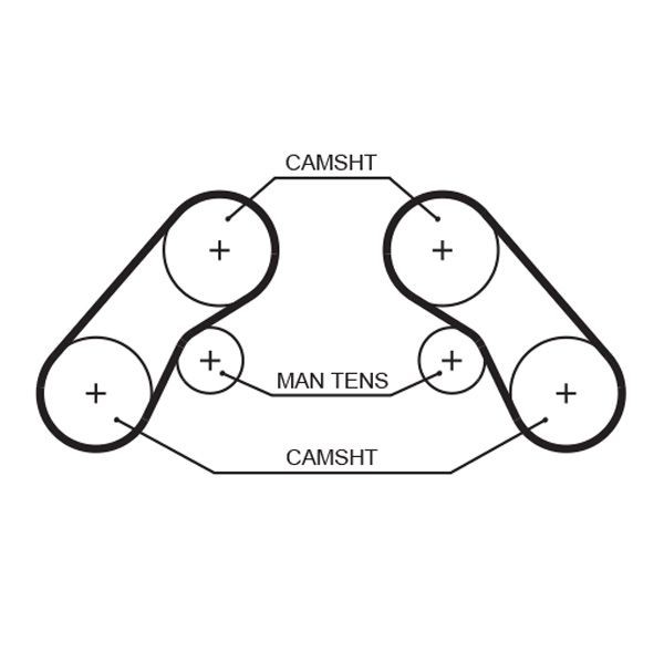 Image of GATES 5576XS Timing Belt